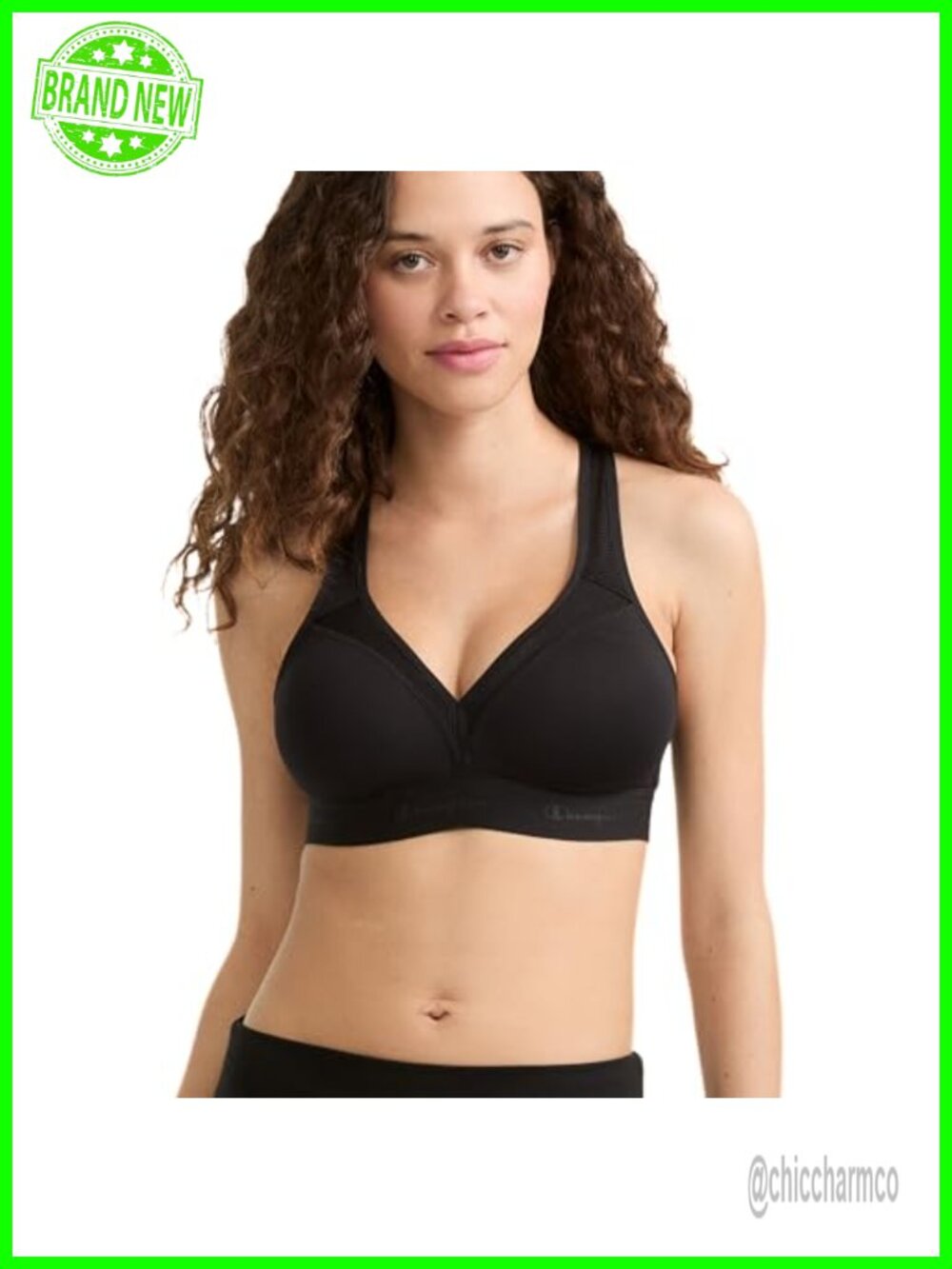Women's Racerback Sports Bra, Medium Support, Moisture Wicking, Pullover